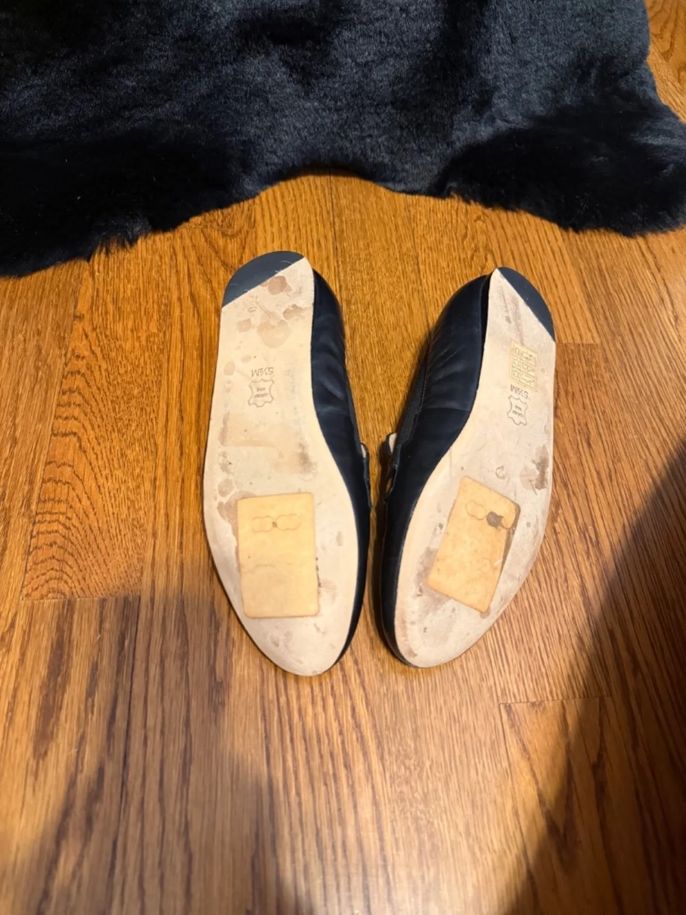 Black Tory Burch slip on loafers